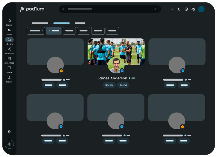 Featured coaches on the Pod1um marketplace | Pod1um